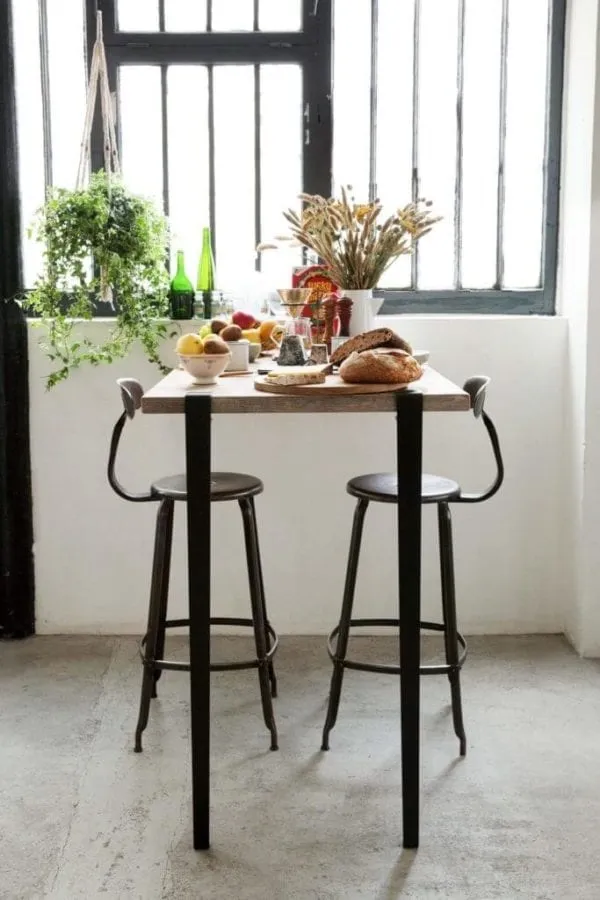 NICOLLE® - Chaise métal et bois