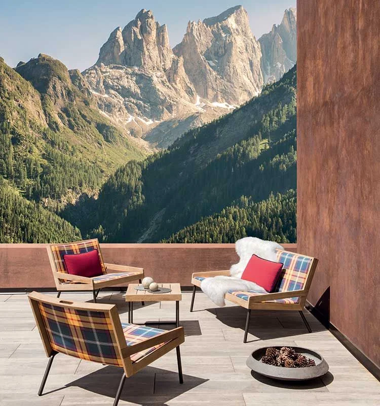 ALLAPERTO MOUNTAIN TARTAN - Fauteuil lounge