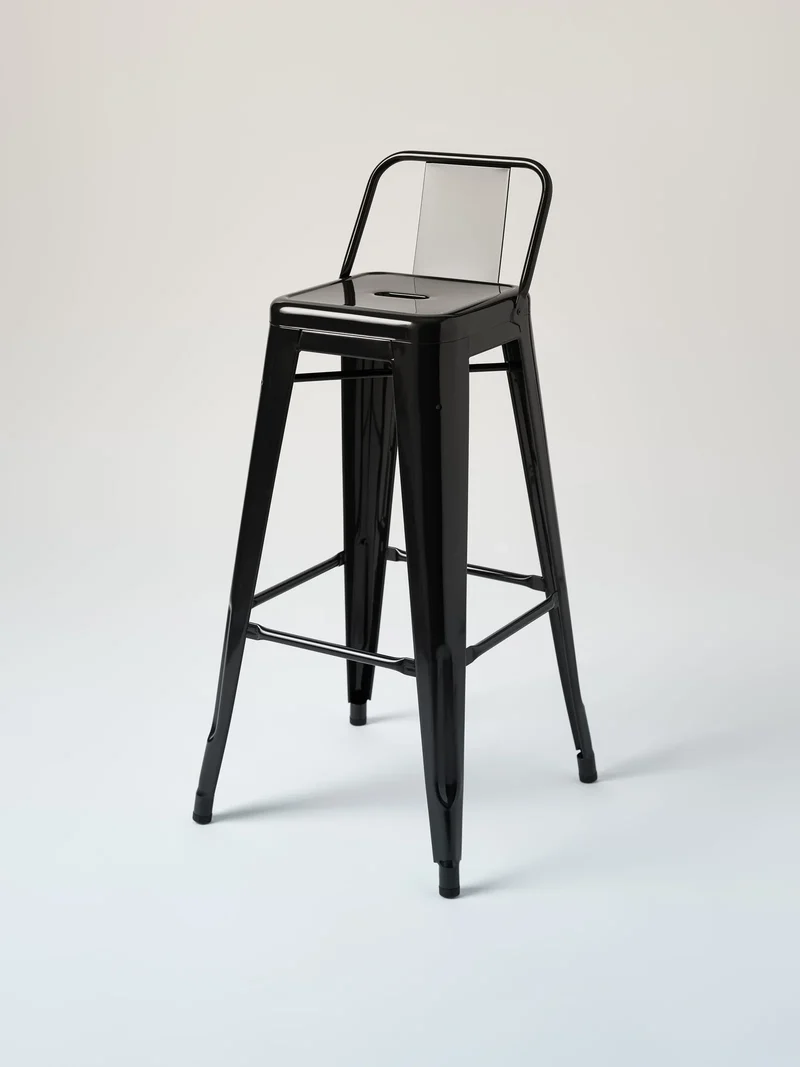 Tabouret petit dossier H75cm