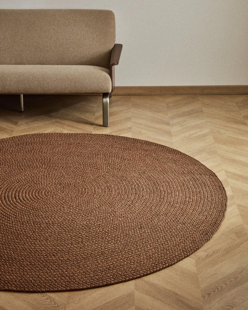 Rug Despas in terracotta Ø200 cm
