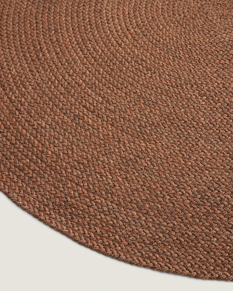 Rug Despas in terracotta Ø200 cm
