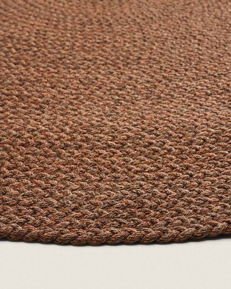 Rug Despas in terracotta Ø200 cm