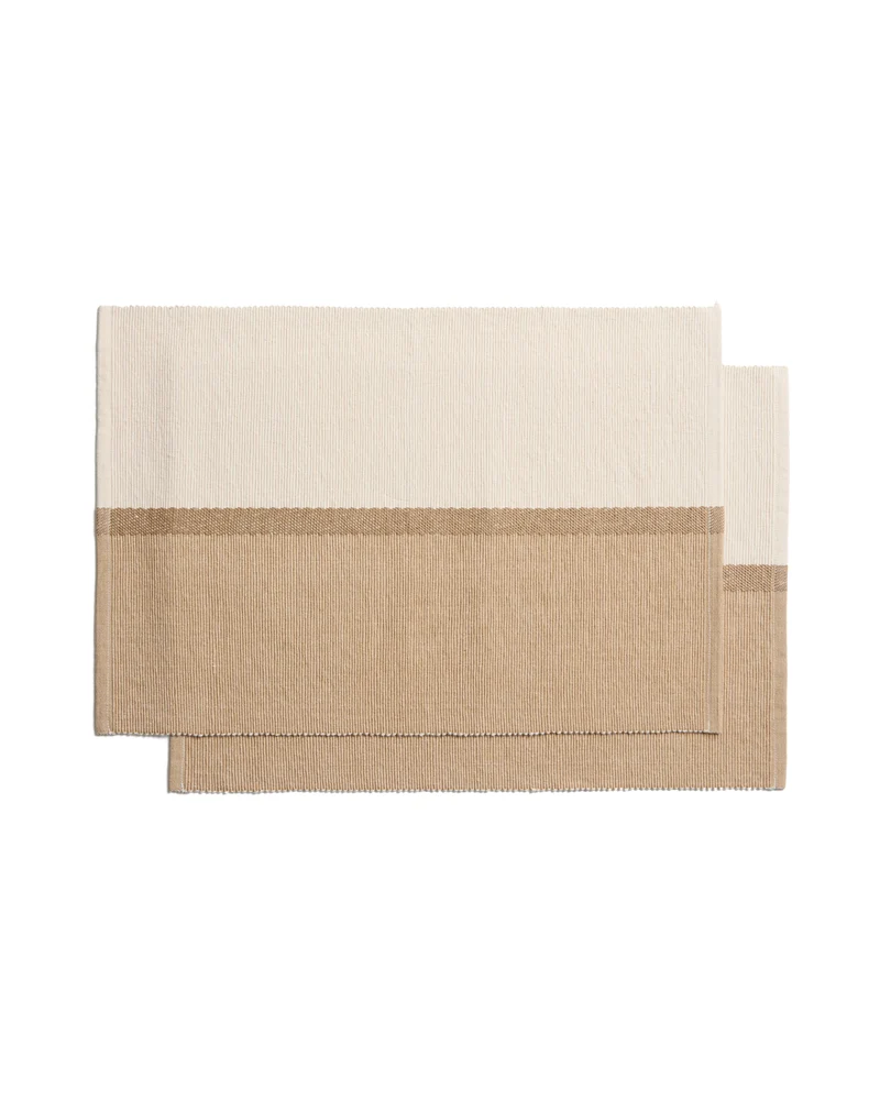 Tari set of 2 beige placemats 35 x 50 cm
