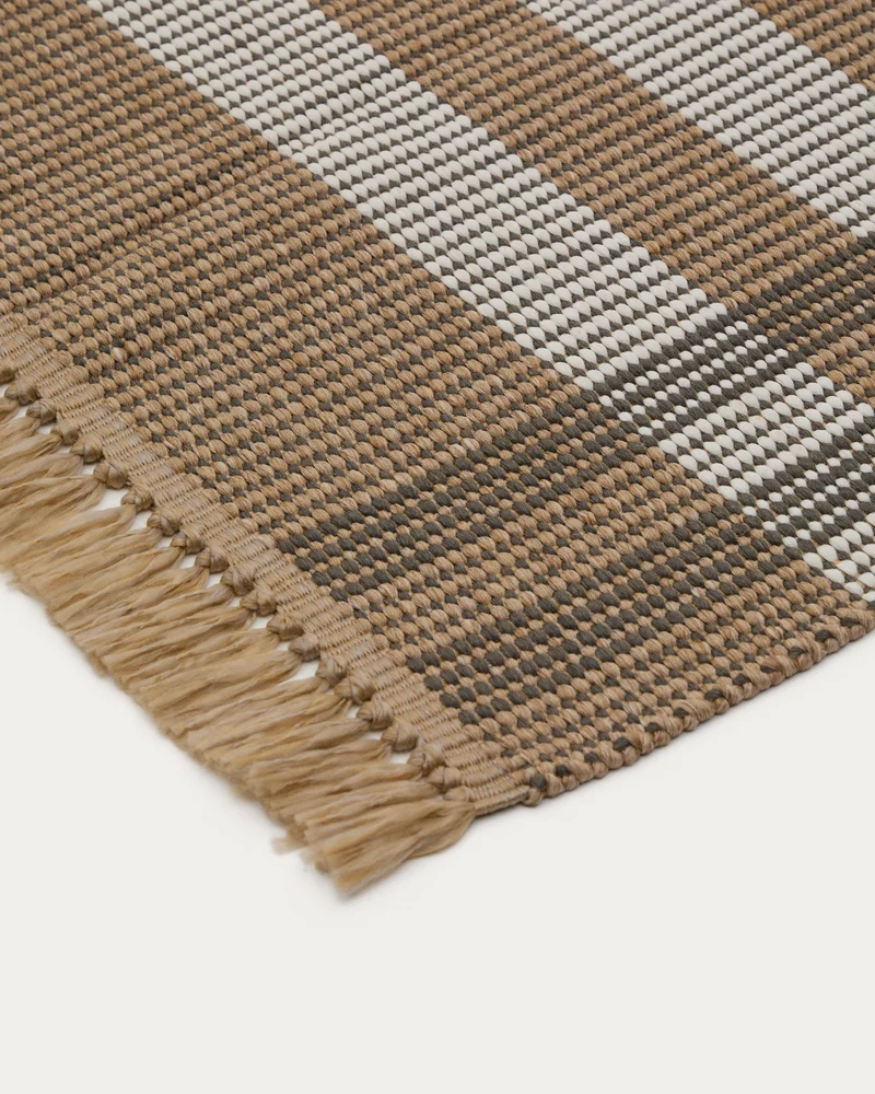 Rug Barani brown and beige 60 x 90 cm