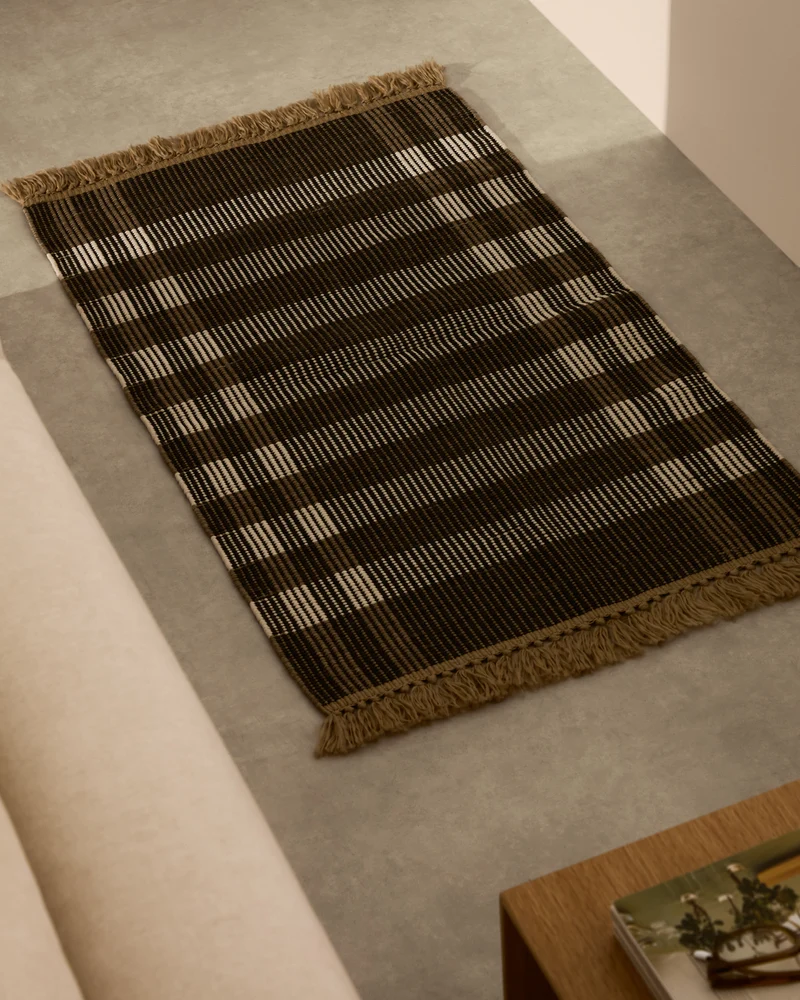 Rug Barani brown and black 60 x 90 cm