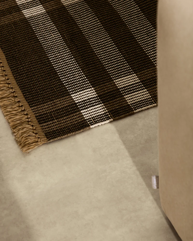 Rug Barani brown and black 60 x 90 cm