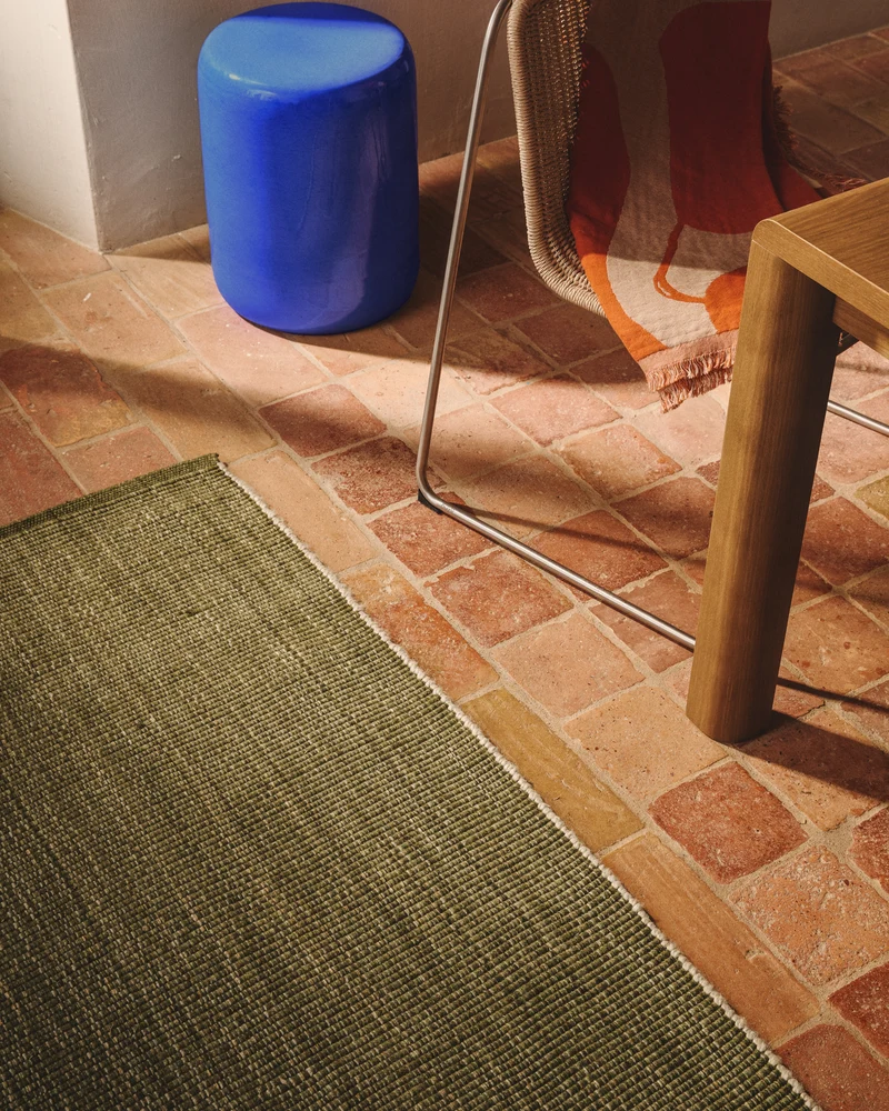 Tirla green 100% PET rug 200 x 300cm