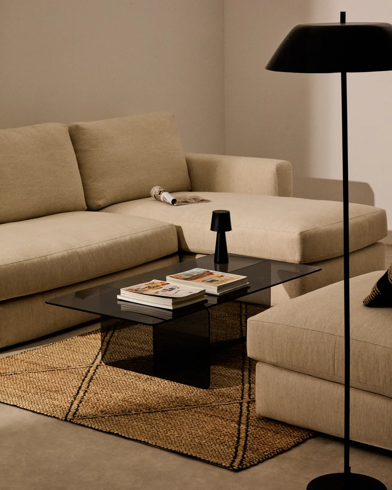 Zaren grey coffee table