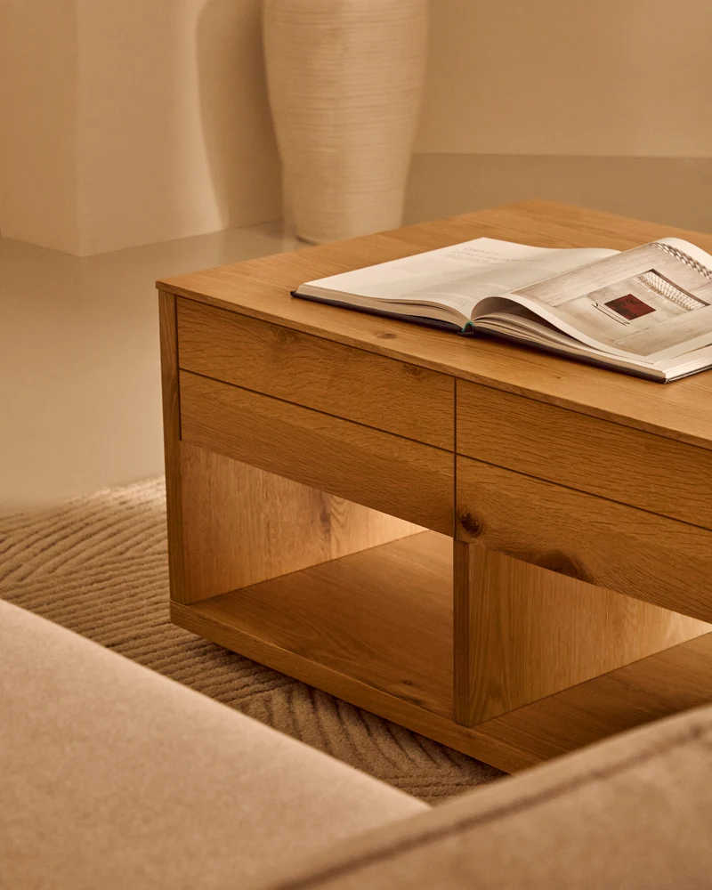 Alguema 2 Drawer Coffee Table
