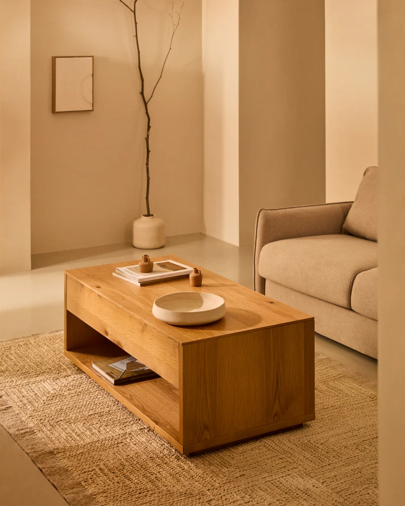Alguema raisable coffee table