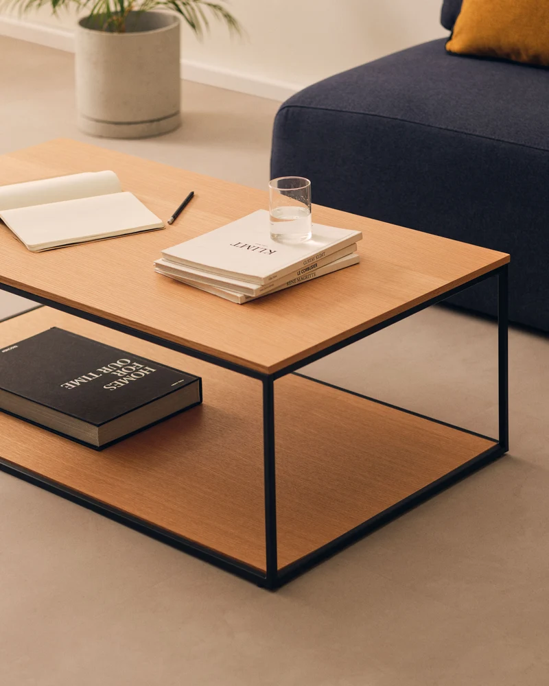 Yoana coffee table - Oak & Black