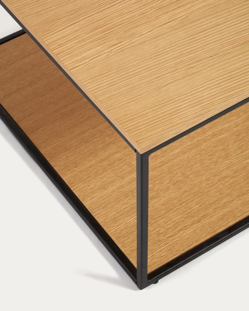 Yoana coffee table - Oak & Black