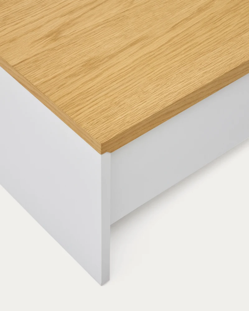 Abilen Coffee Table - Oak & White