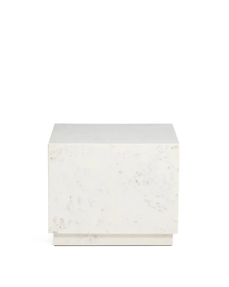 Sorein Side Table - White Marble