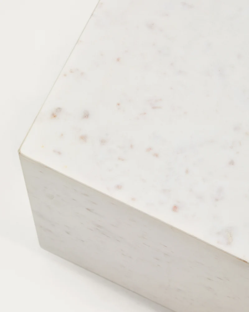 Sorein Side Table - White Marble