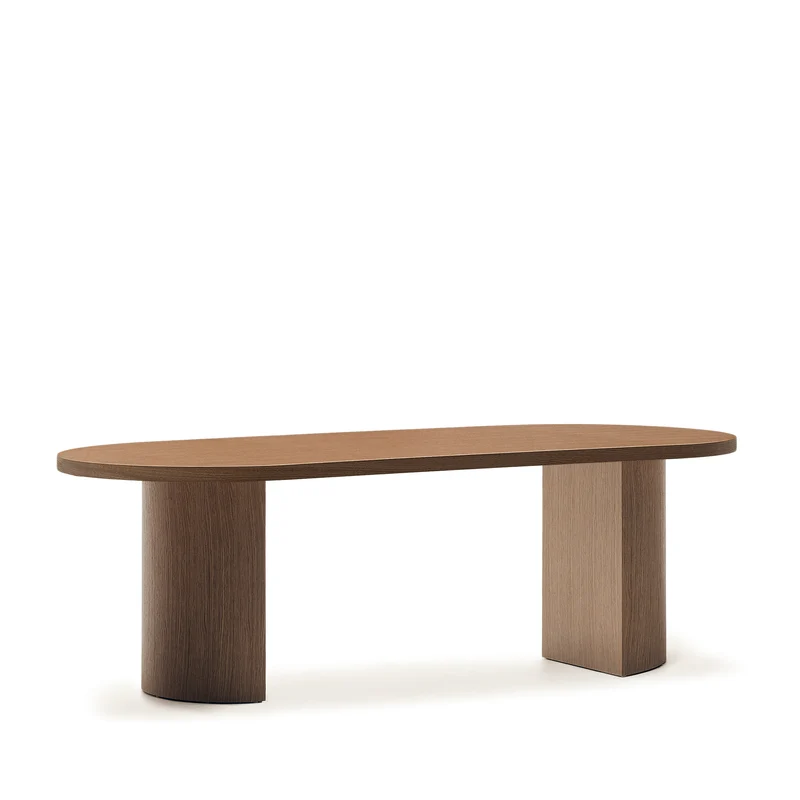 Nealy table walnut finish 240 x 100 cm