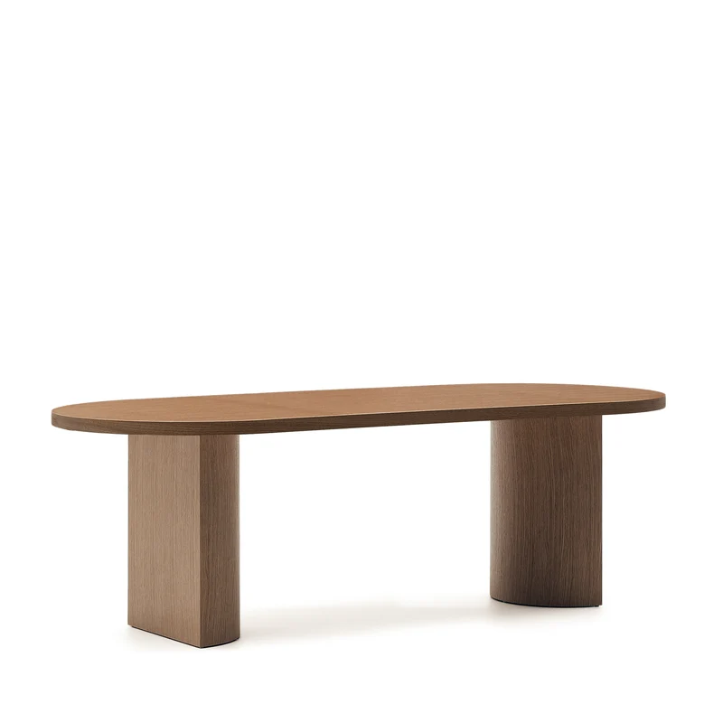 Nealy table walnut finish 240 x 100 cm