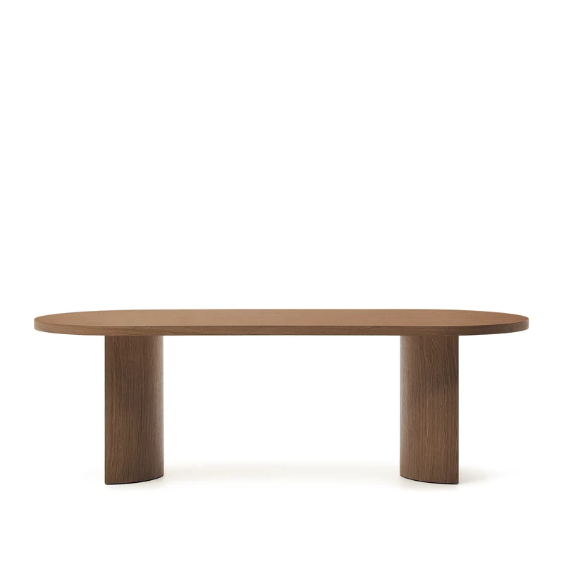 Nealy table walnut finish 240 x 100 cm