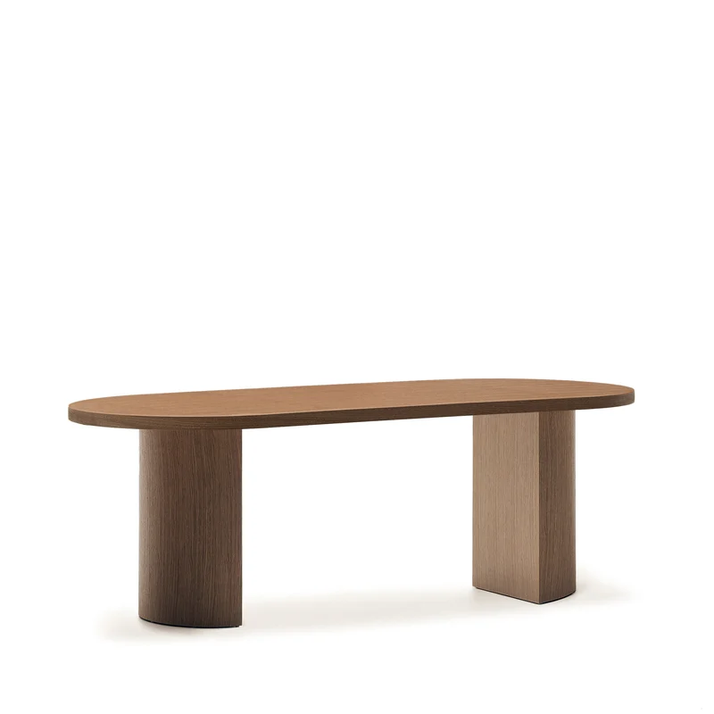 Nealy table walnut finish 200 x 100 cm