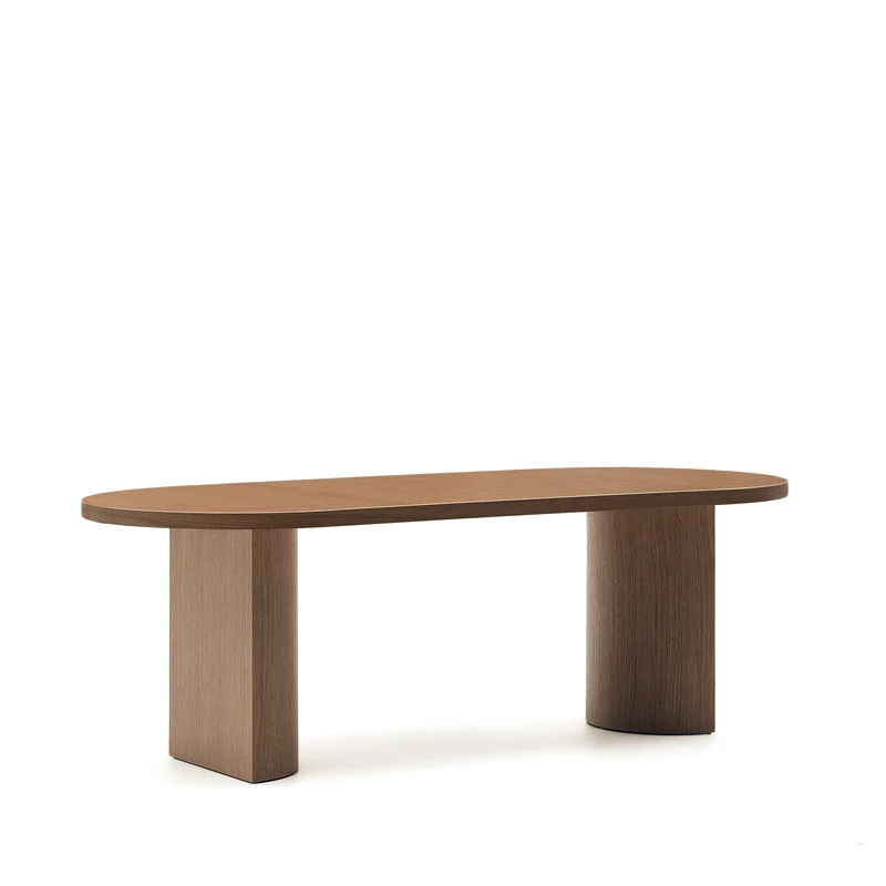 Nealy table walnut finish 200 x 100 cm