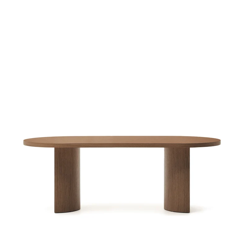Nealy table walnut finish 200 x 100 cm