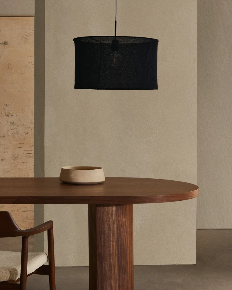 Nealy table walnut finish 200 x 100 cm