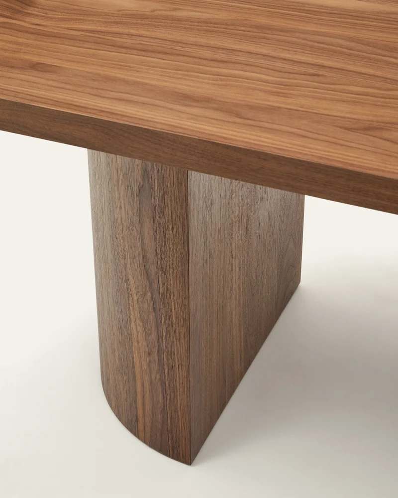 Nealy table walnut finish 200 x 100 cm