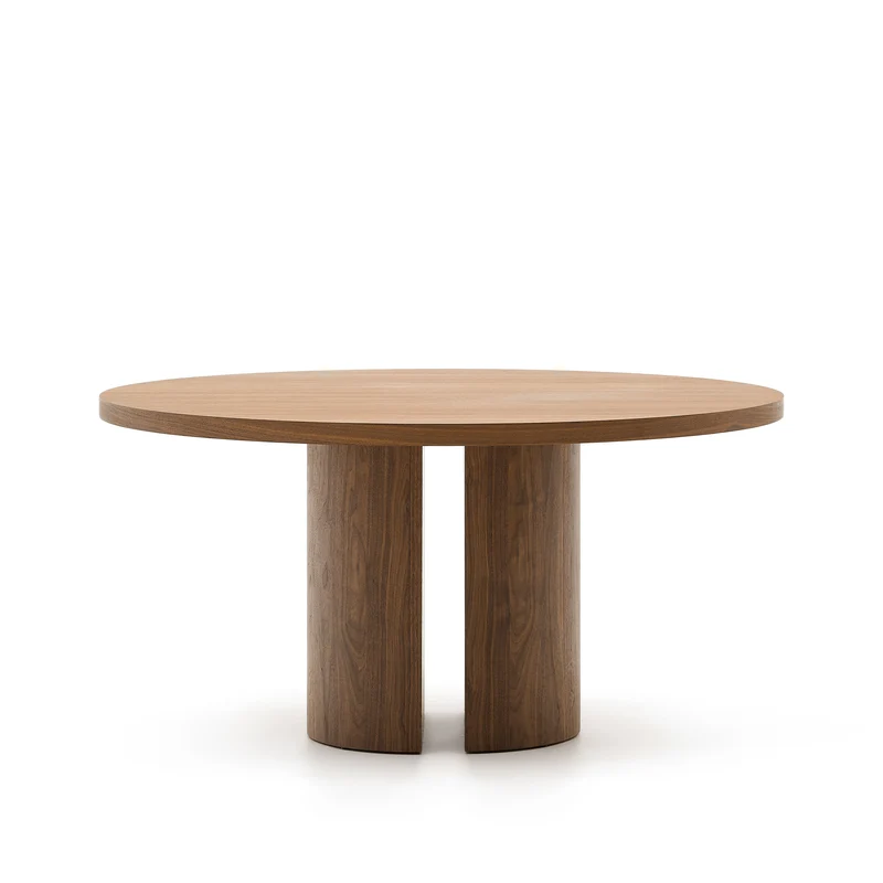 Nealy round table walnut finish Ø 150 cm