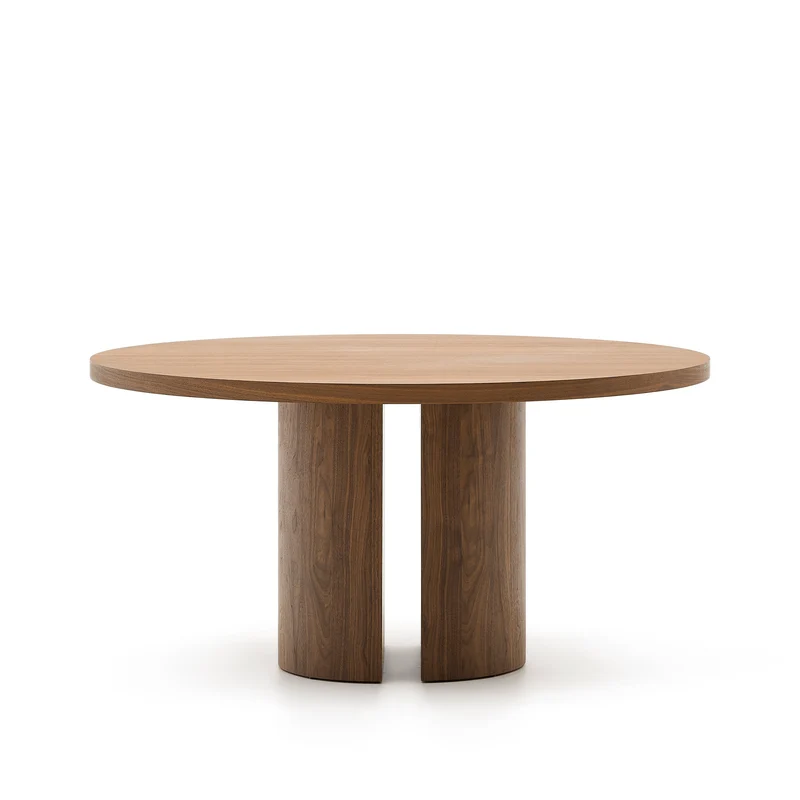 Nealy round table walnut finish Ø 150 cm