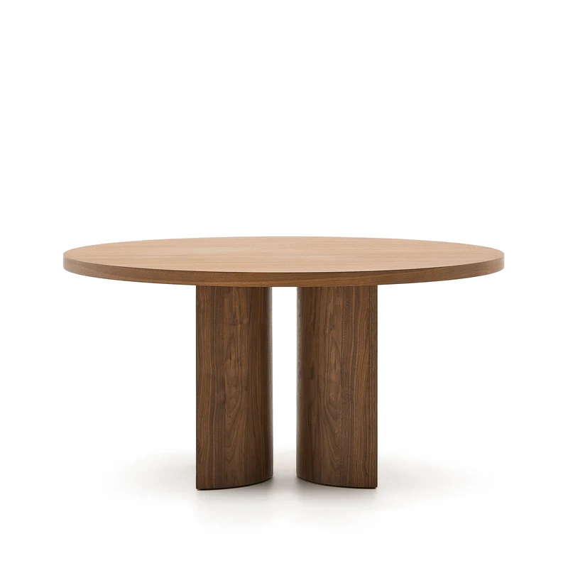 Nealy round table walnut finish Ø 150 cm
