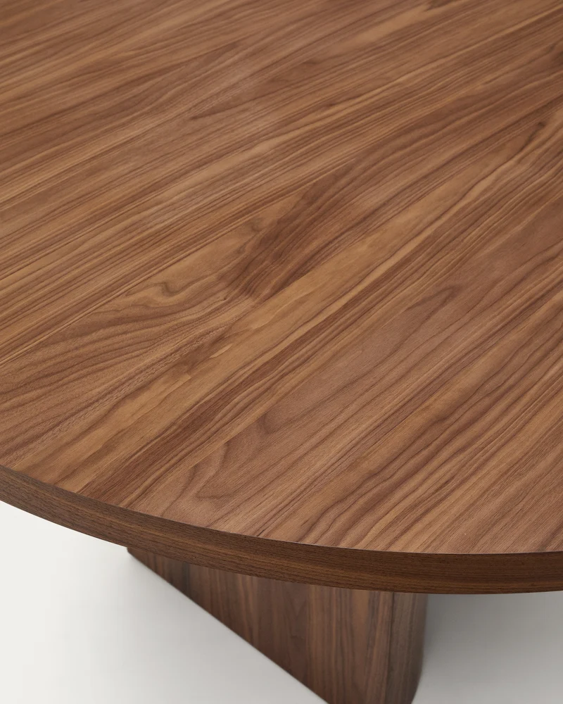 Nealy round table walnut finish Ø 150 cm
