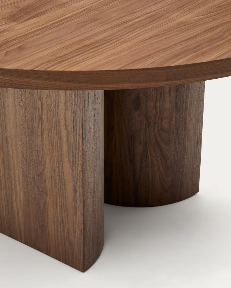Nealy round table walnut finish Ø 150 cm