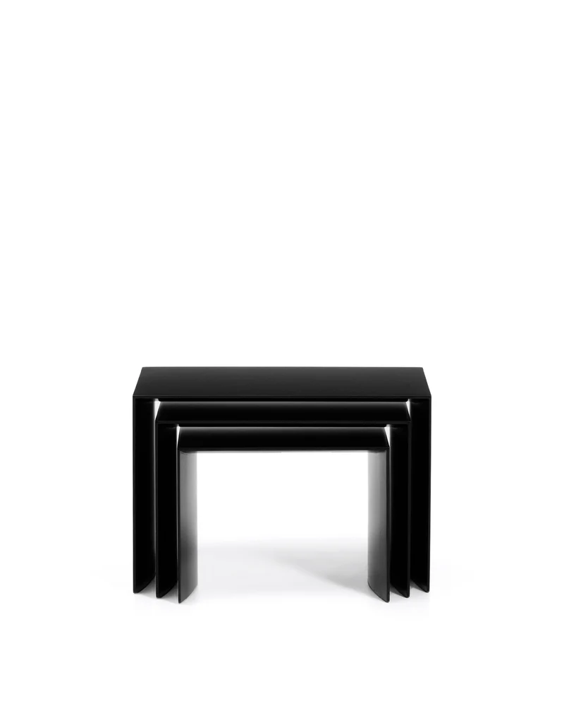 Litto set of 3 black nesting tables