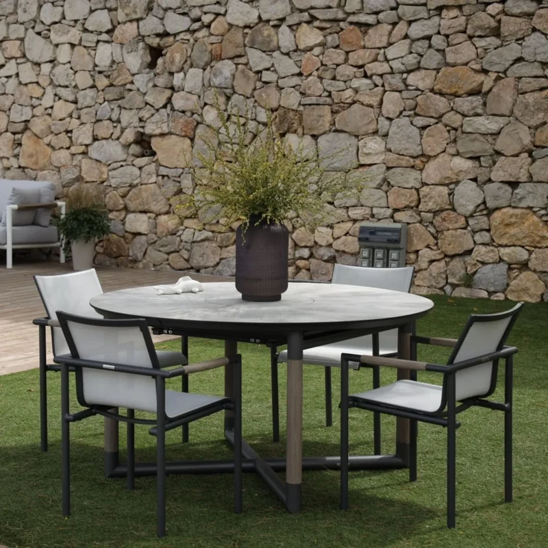 BASTINGAGE - Table repas extensible ronde