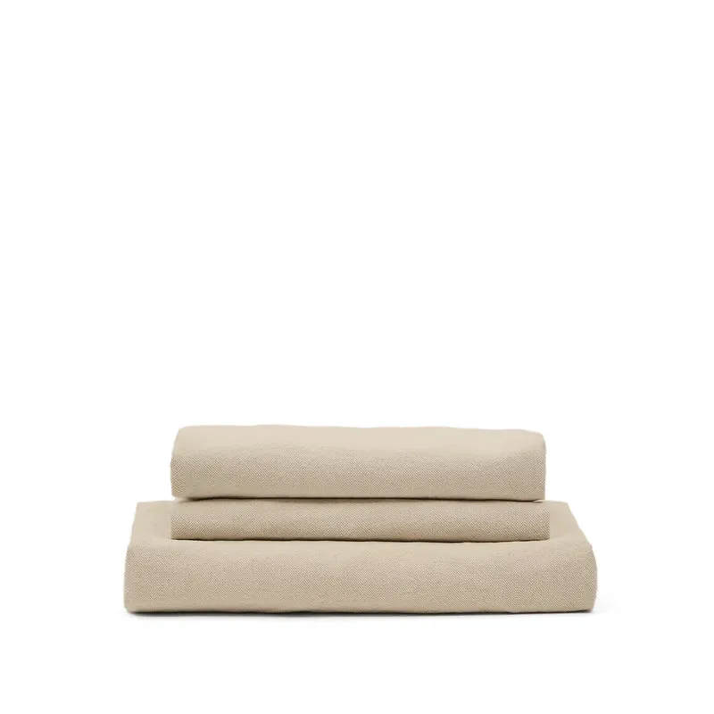 Nora 4-seater sofa cover in taupe linen and cotton
