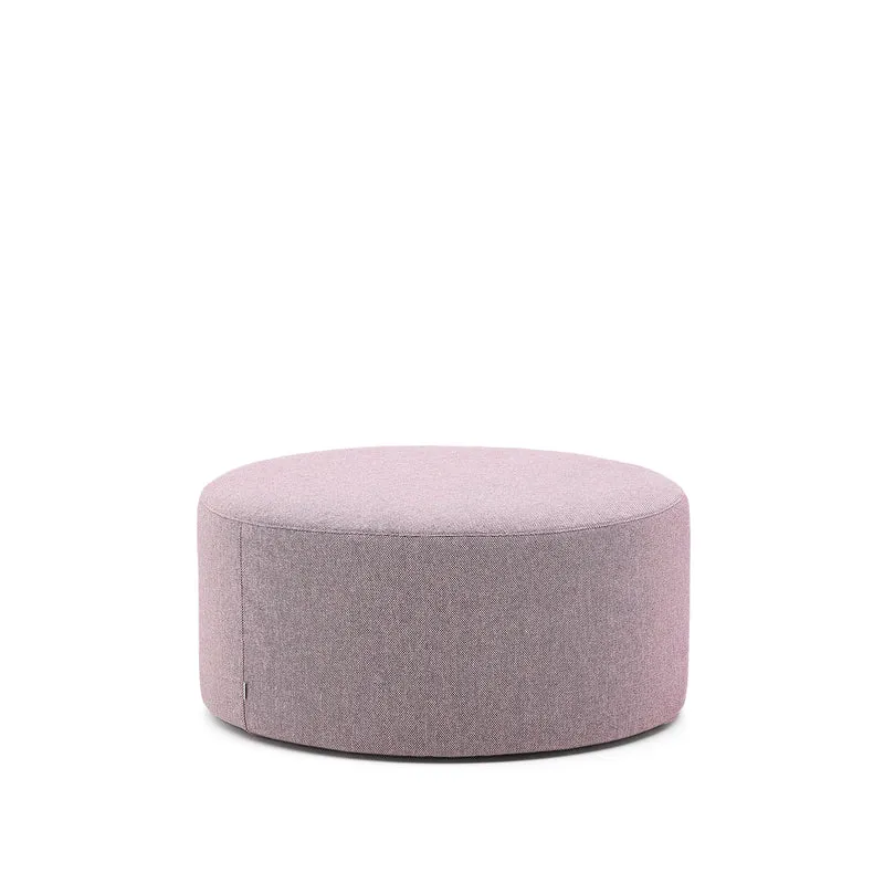 Kaeli purple footrest with removable cover Ø90cm