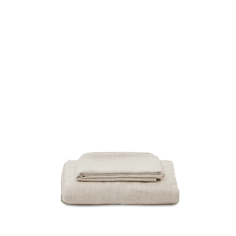 Anarela linen pouffe cover, 80 x 80 cm