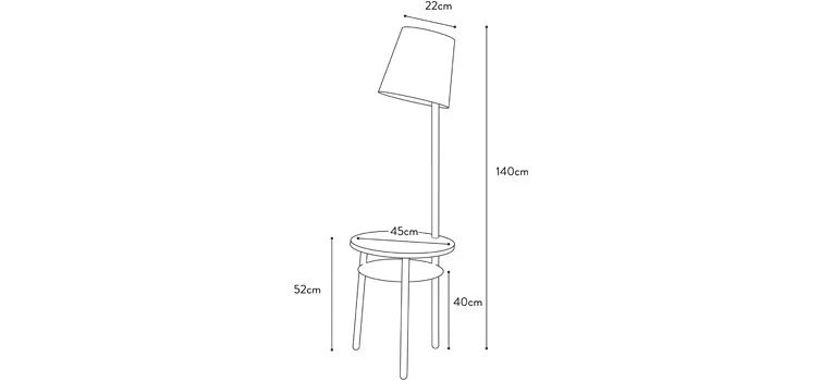 JOSETTE - Lampe guéridon