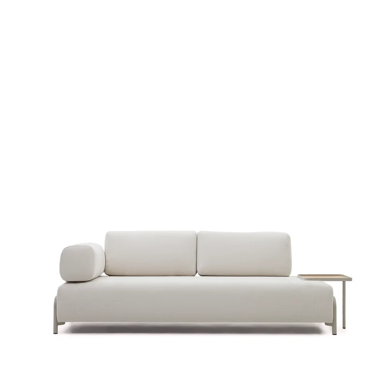 Compo Sofa Beige Chenille - Large Tray