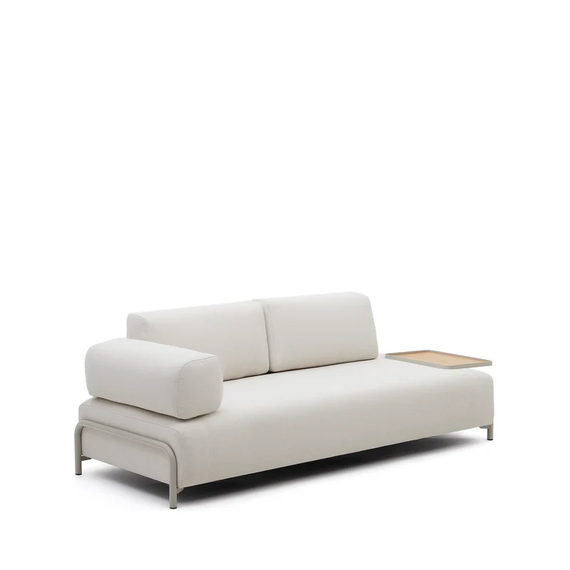 Compo Sofa Beige Chenille - Large Tray