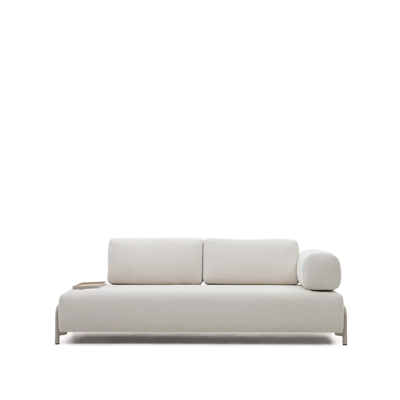 Compo Sofa Beige Chenille - Small Tray