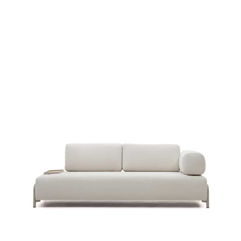 Compo Sofa Beige Chenille - Small Tray