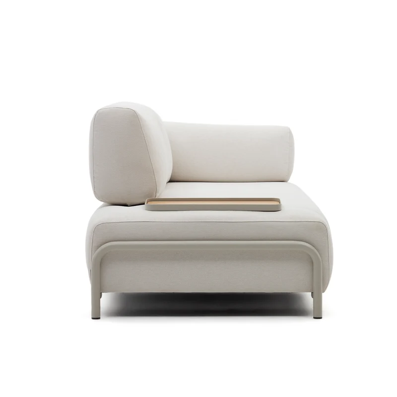 Compo Sofa Beige Chenille - Small Tray