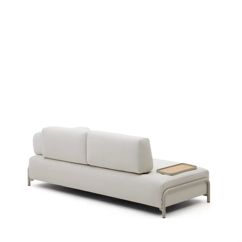 Compo Sofa Beige Chenille - Small Tray