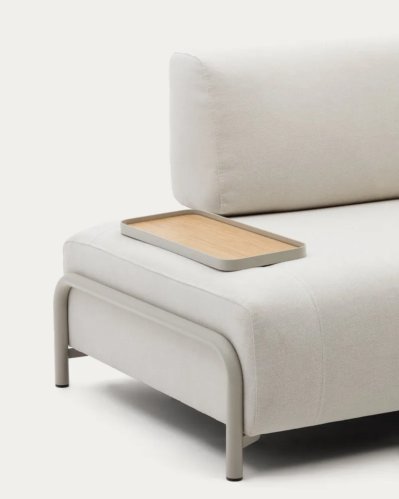 Compo Sofa Beige Chenille - Small Tray