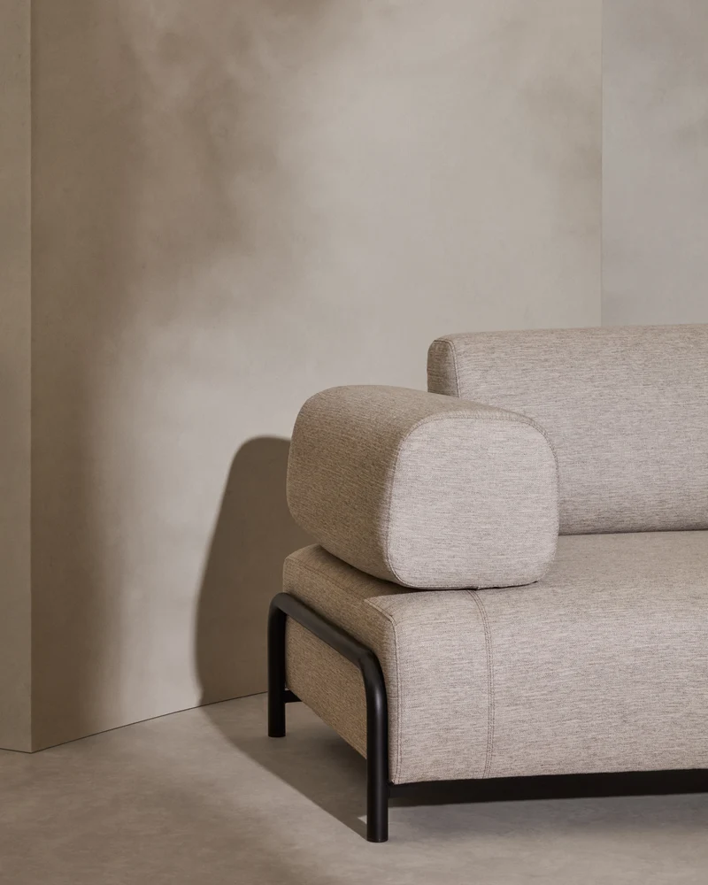 Compo Sofa Beige Chenille - Armrests