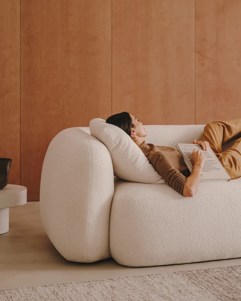 Martina 3-Seater - Ecru Bouclé