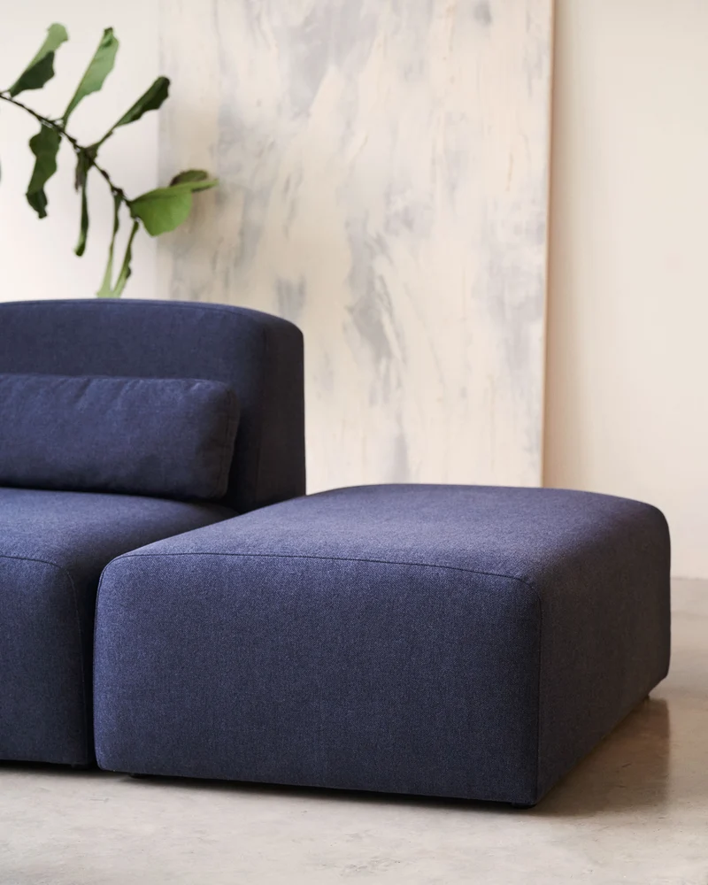 Neom End Pouffe - Blue