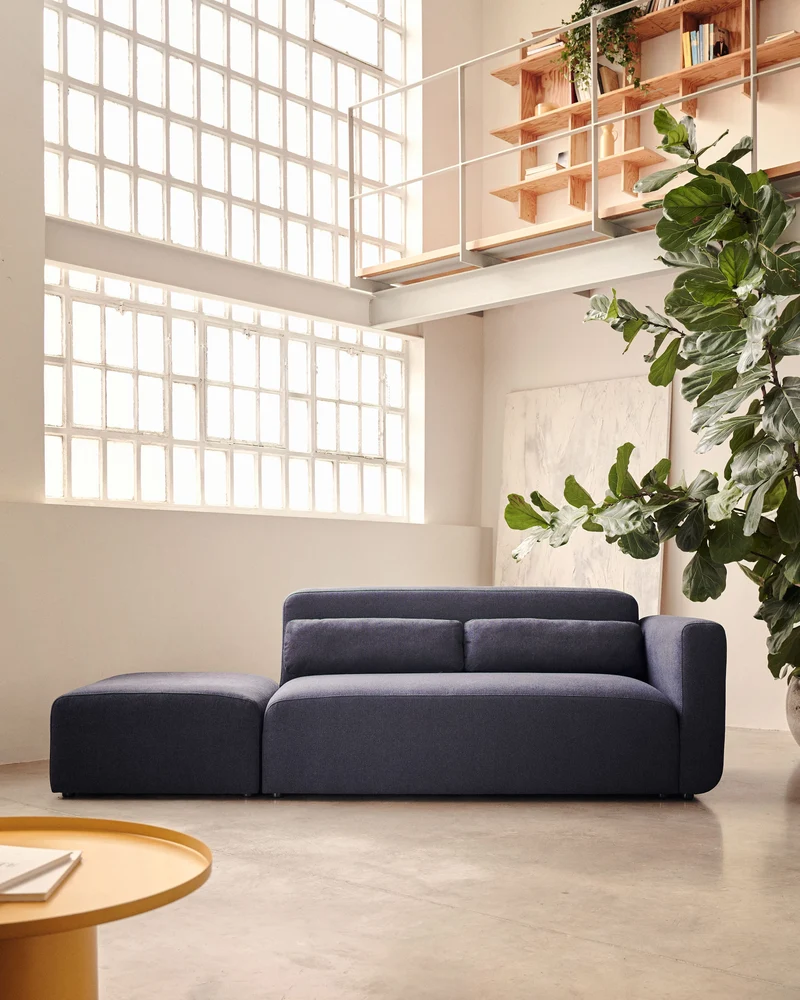 Neom 2-Seater with Pouffe - Blue