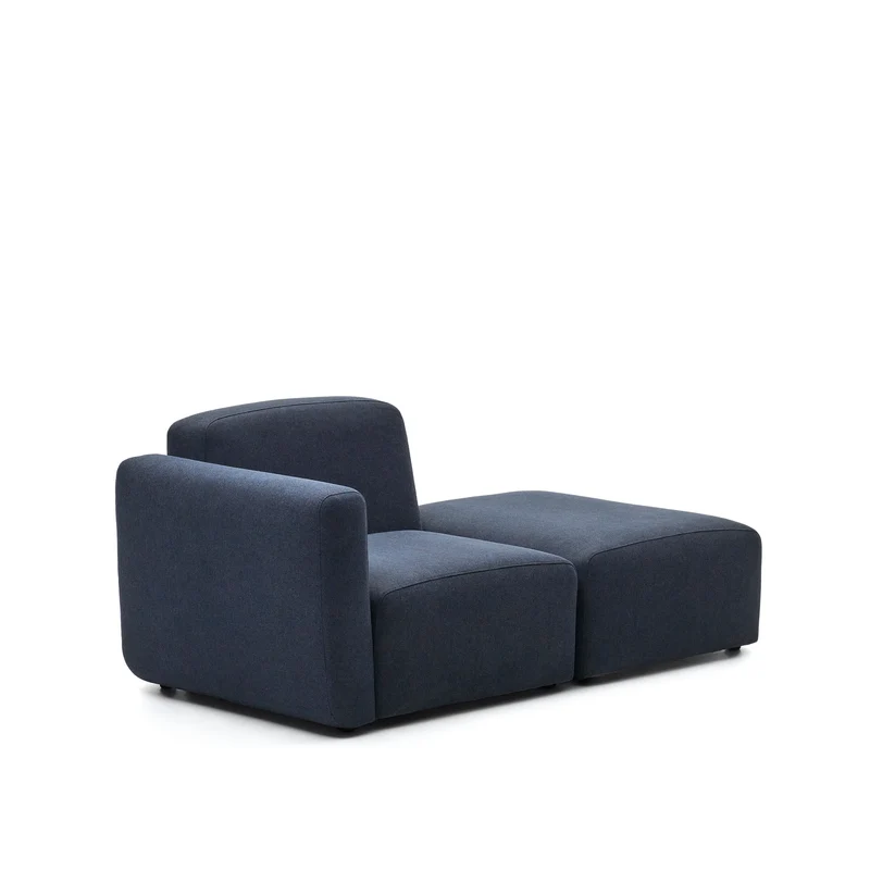 Neom 1-Seater Sofa with Pouffe - Blue